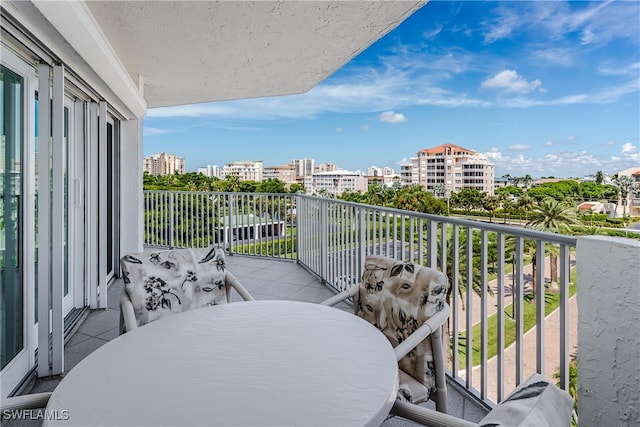 view of balcony