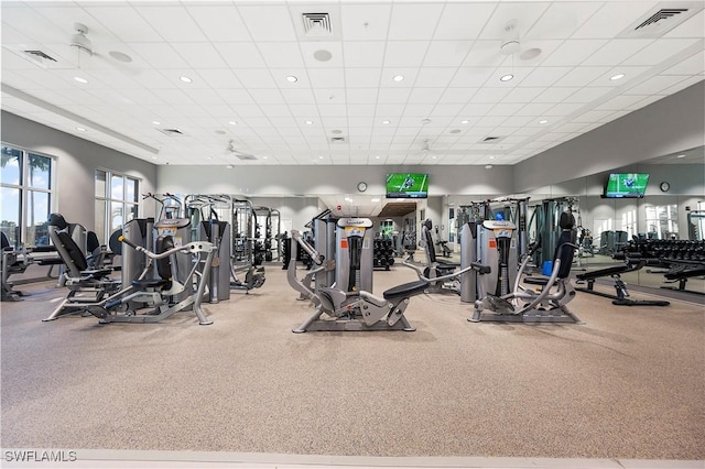 12917 Hadley Ct, Fort Myers, FL 33913 - workout area featuring recessed lighting