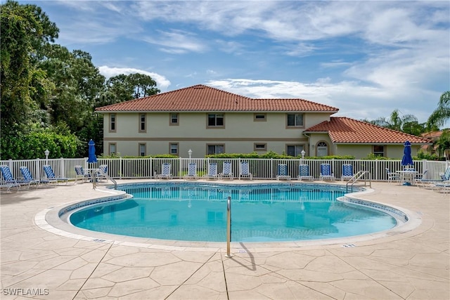 view of pool with a patio area