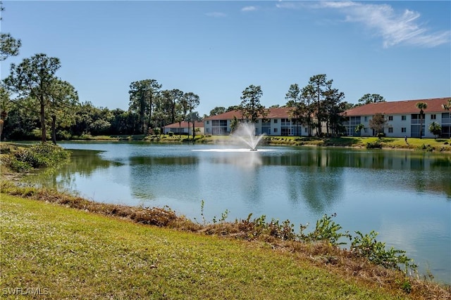 view of water feature