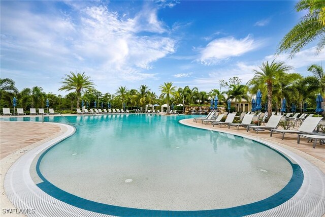 7638 Jacaranda Ln, Naples, FL 34114 - pool featuring a patio area