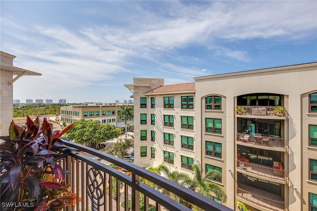 view of balcony