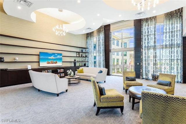 9123 Strada Pl Unit 7501, Naples, FL 34108 - building lobby featuring recessed lighting and a high ceiling
