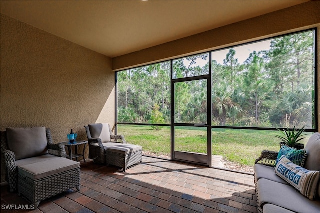 view of sunroom / solarium