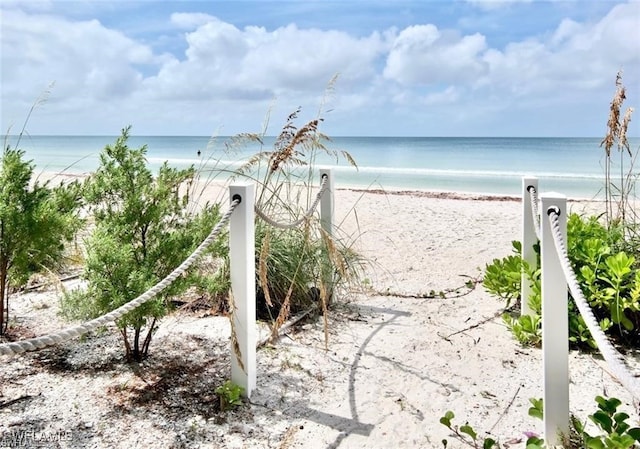 water view with a beach view