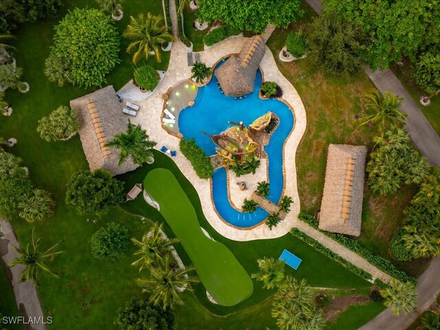 birds eye view of property