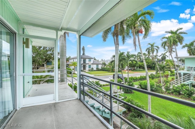 unfurnished sunroom featuring a wealth of natural light