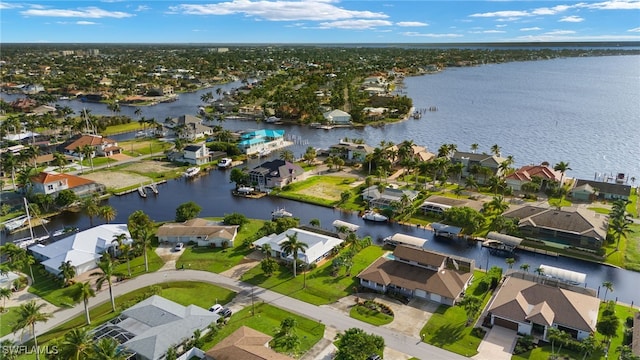 5811 SW 1st Pl, Cape Coral, FL 33914 - aerial view of property's location with nearby suburban area and a nearby body of water