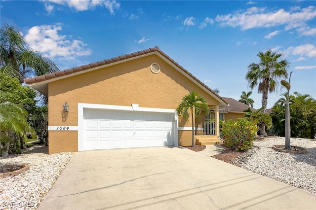 view of front of house featuring a garage