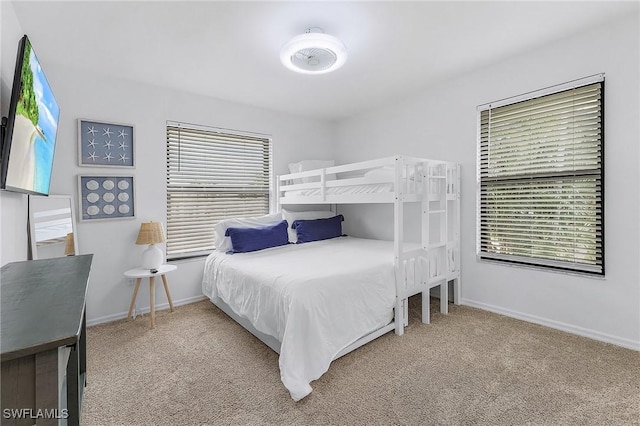 bedroom with carpet flooring