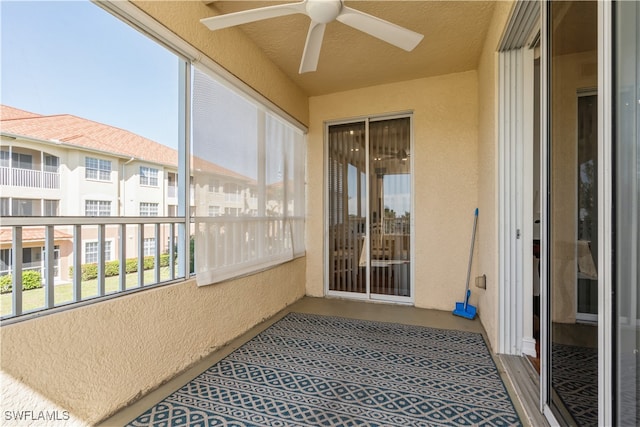 view of sunroom / solarium