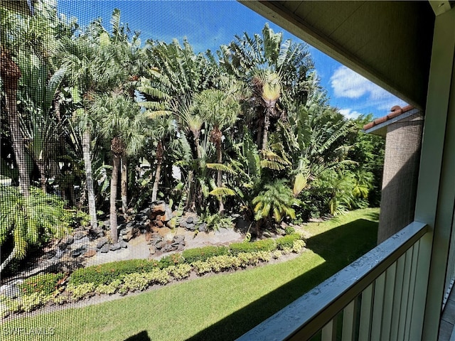 view of balcony