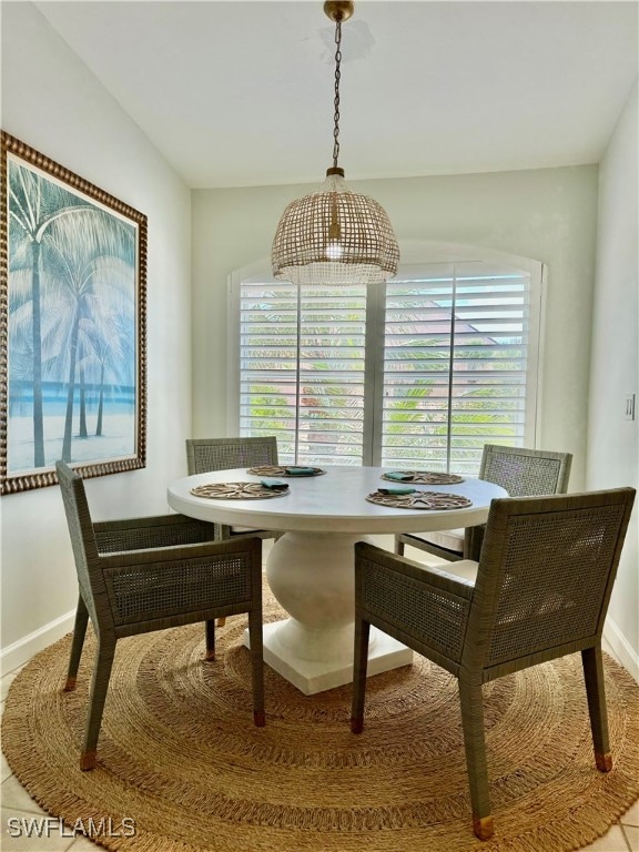 view of dining space