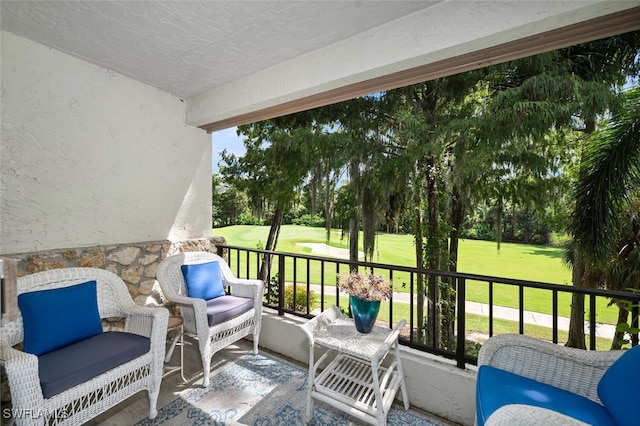 view of sunroom