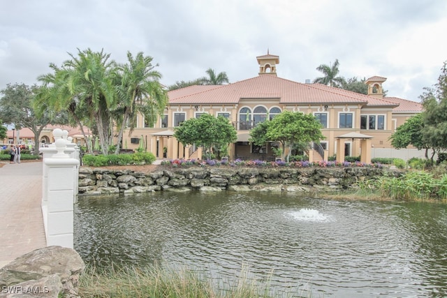 view of water feature