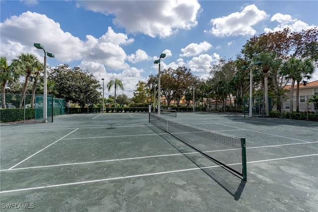 view of sport court