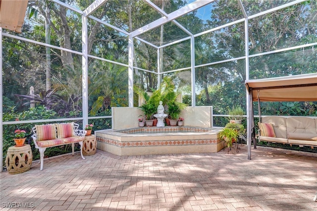 view of sunroom / solarium