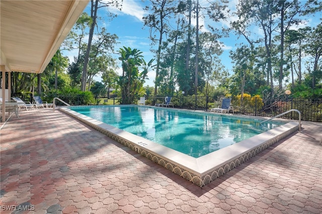 view of pool with a patio