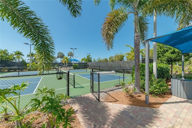 view of tennis court