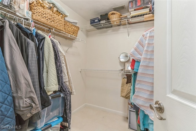 view of spacious closet