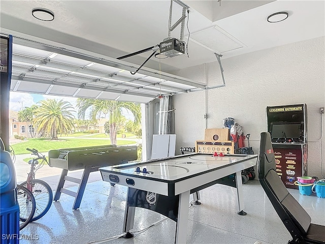 recreation room with a wealth of natural light