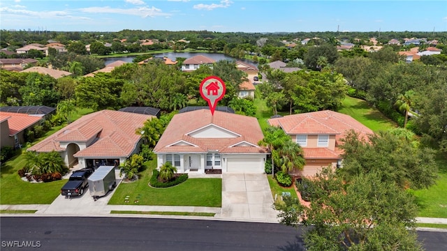 birds eye view of property