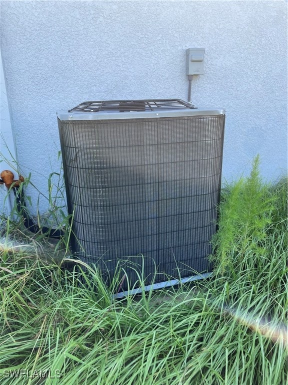 exterior details featuring central AC unit