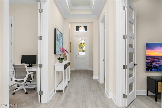 entryway featuring light hardwood / wood-style floors