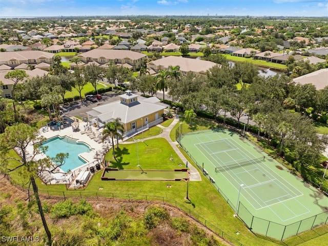 birds eye view of property