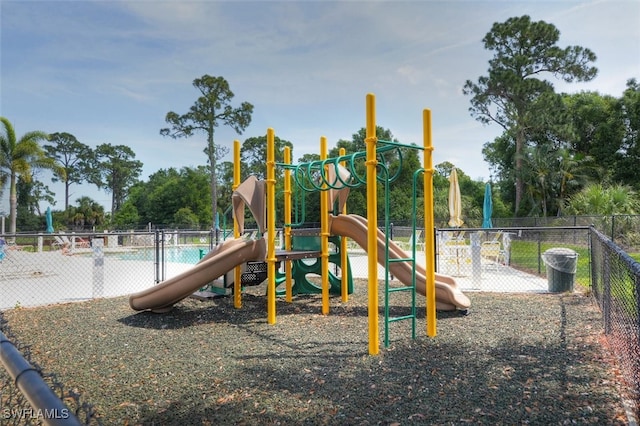 view of jungle gym