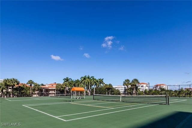 view of tennis court