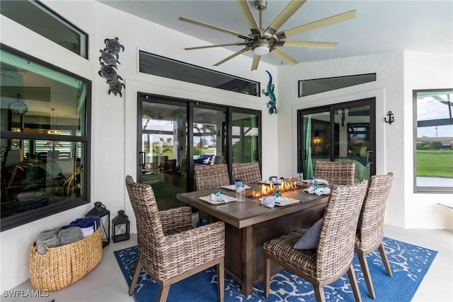 view of sunroom / solarium