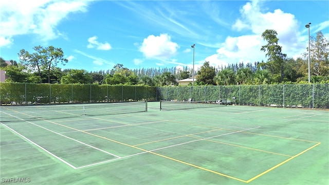 view of tennis court