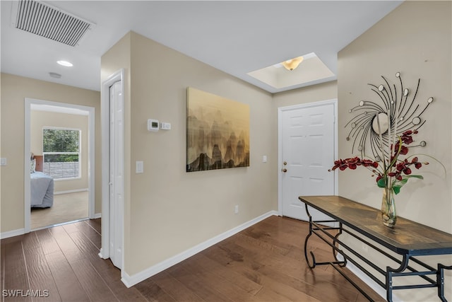 interior space featuring hardwood / wood-style floors