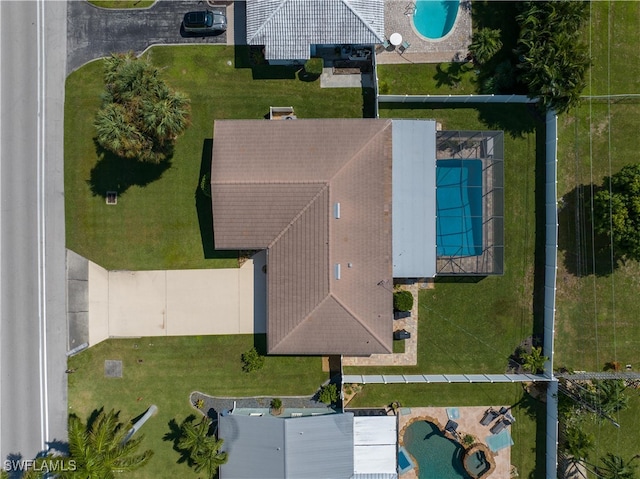 birds eye view of property