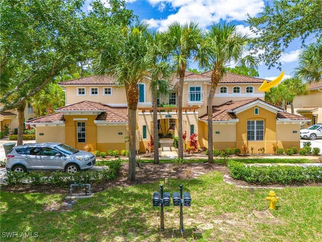 view of mediterranean / spanish house