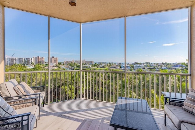 view of sunroom / solarium