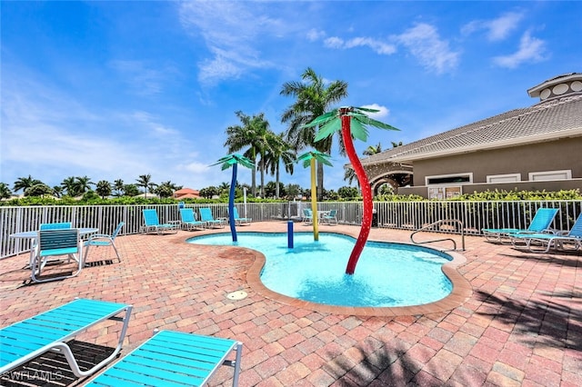 view of pool with a patio