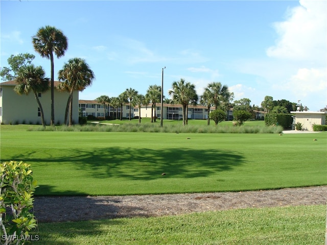 surrounding community featuring a lawn