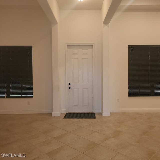 view of tiled entryway