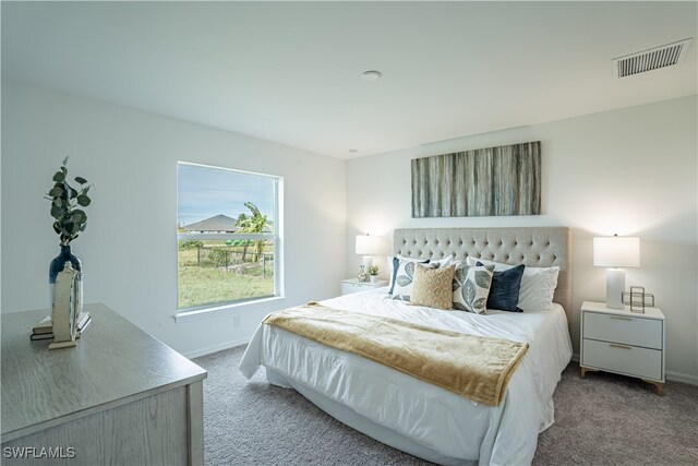 bedroom with carpet flooring