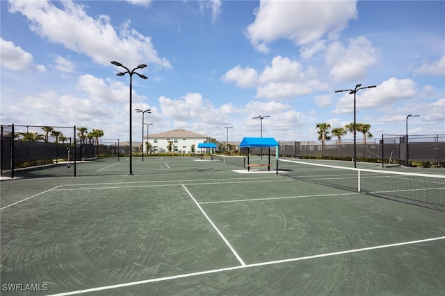 view of sport court