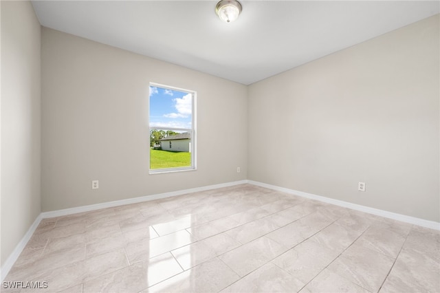 view of tiled empty room