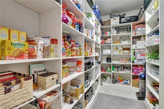 view of pantry