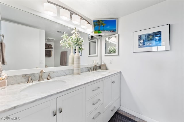 bathroom with vanity