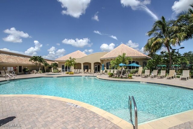 view of pool with a patio area