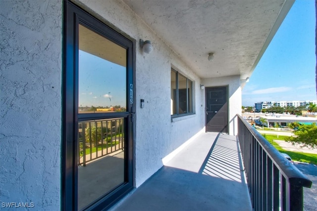 view of balcony