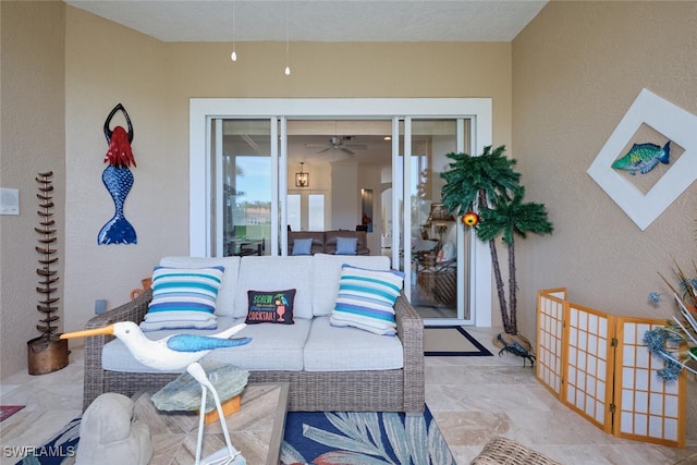 view of patio / terrace featuring an outdoor living space