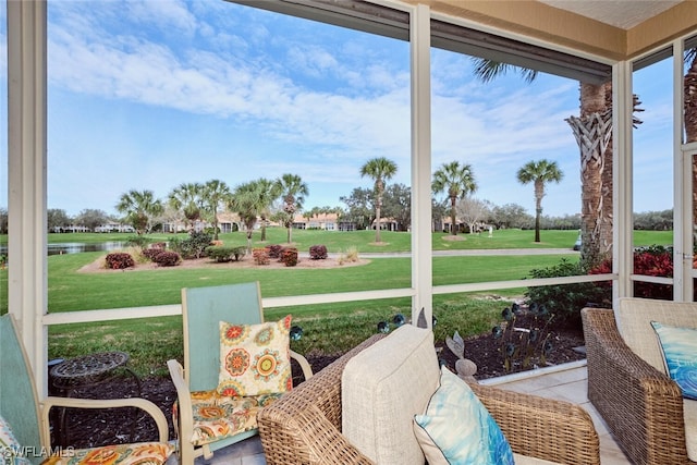 sunroom featuring a wealth of natural light