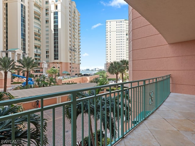 view of balcony